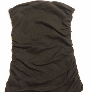 Express ruched strapless top